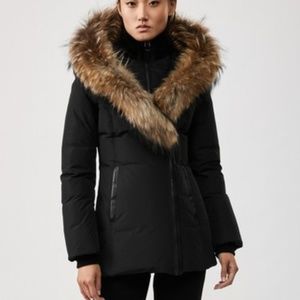 Signature Mackage Down Coat with Fur (Medium)